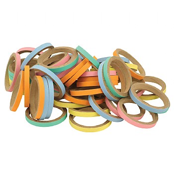 Birdie Bangles Large Chewable Parrot Toy Pack of 50