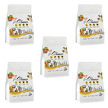 Your Parrot Vital Pellets Fruit and Vegetable Blend Complete Parrot Food 3kg Case of 5