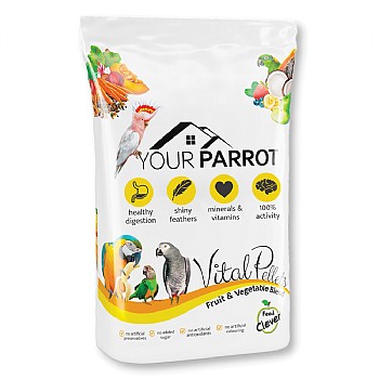 Your Parrot Vital Pellets Fruit and Vegetable Blend Complete Parrot Food 10kg