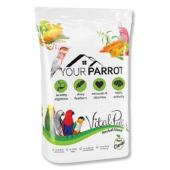 Your_Parrot Your Parrot Vital Pellets Herbal Blend Complete Parrot Food 10kg