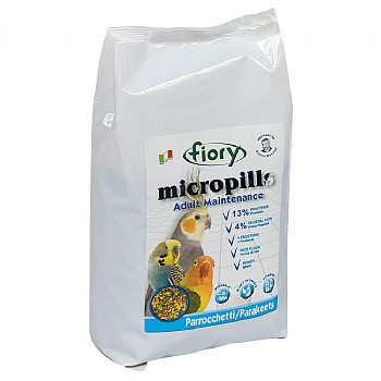 Fiory MicroPills Cold Pressed Pellets Cockatiel and Budgie Food 1.4kg
