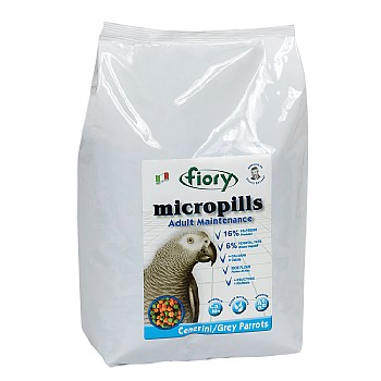 Fiory MicroPills Cold Pressed Pellets African Grey Parrot Food 2.5kg