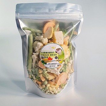 Pollys_Natural Polly`s Farm House Freeze Dried Veggie Mix for Parrots