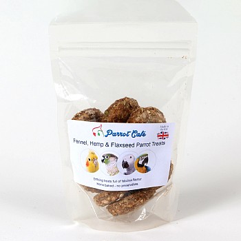 Parrot_Cafe Parrot Cafe Fennel, Hemp & Flaxseed Parrot Treats - 100g