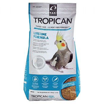 Hari Hagen Tropican Lifetime Formula 2mm Granules Small Parrot Food 1.8kg