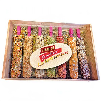 Pack of 7 Vitapol Smakers Parrot Treat Sticks Assorted Flavours