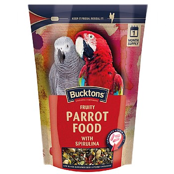 Bucktons Bucktons Fruity Parrot Food with Spirulina