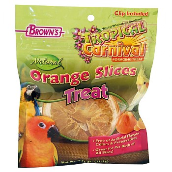 Brown`s Orange Slices Parrot Treats
