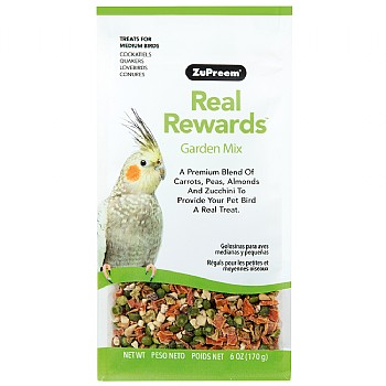 ZuPreem Real Rewards 6oz Garden Mix Small Parrot Treat