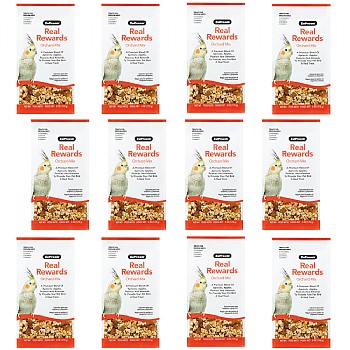 ZuPreem Real Rewards 6oz Orchard Mix Small Parrot Treats Case of 12