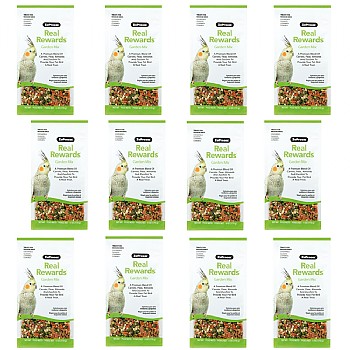 ZuPreem Real Rewards 6oz Garden Mix Small Parrot Treat Case of 12
