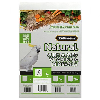 ZuPreem Natural Medium Parrot Food - 20lb