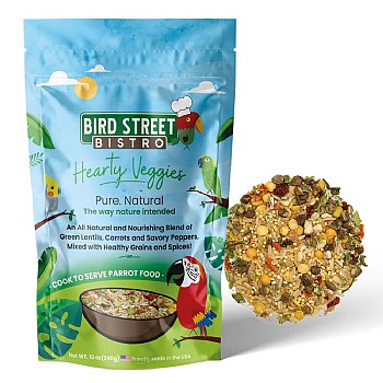 Bird Street Bistro Hearty Veggies Parrot Food 12oz