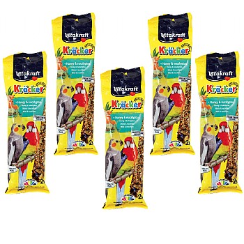 Vitakraft Cockatiel Treat Sticks Honey and Eucalyptus Case of 5