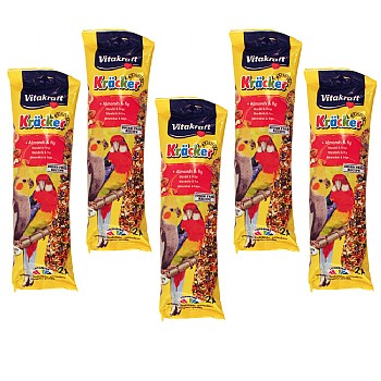 Vitakraft Cockatiel Treat Sticks Almond and Fig Case of 5