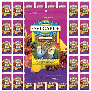 Lafeber Fruit Delight AviCakes Cockatiel and Budgie Treat 227g Case of 50