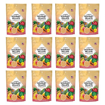 Lafeber Gourmet Pellets Tropical Fruit 453g Complete Finch Food Case of 12