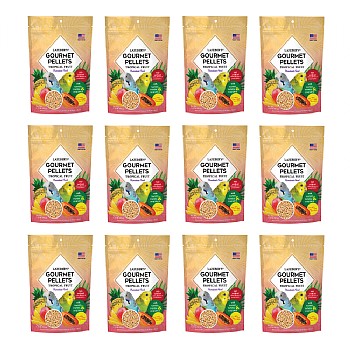 Lafeber Gourmet Pellets Tropical Fruit 567g Complete Budgie Food Case of 12