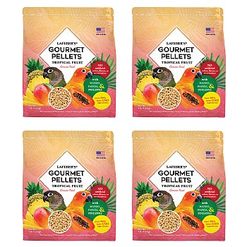 Lafeber Gourmet Pellets Tropical Fruit 1.8kg Complete Conure Food - Case of 4