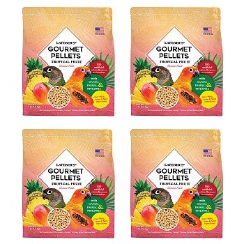 Lafeber Gourmet Pellets Tropical Fruit 1.8kg Complete Conure Food - Case of 4