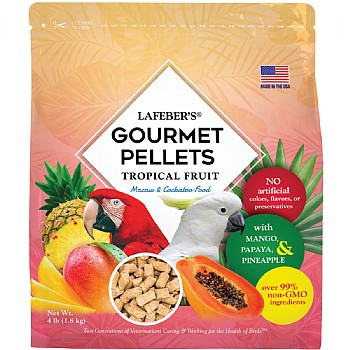 Lafeber Gourmet Pellets Tropical Fruit 1.8kg Complete Large Parrot Food