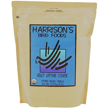 Harrison`s Adult Lifetime Coarse 5lb Complete Parrot Diet