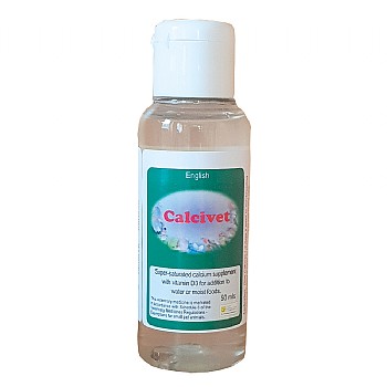 Calcivet 50ml Liquid Calcium and D3 Supplement