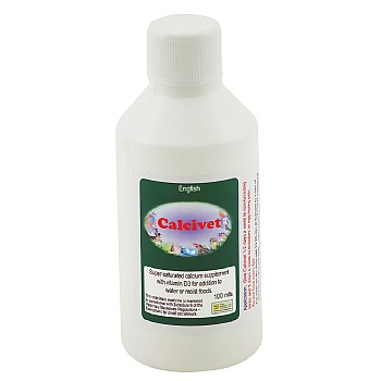 Calcivet 100ml Liquid Calcium and D3 Parrot Supplement