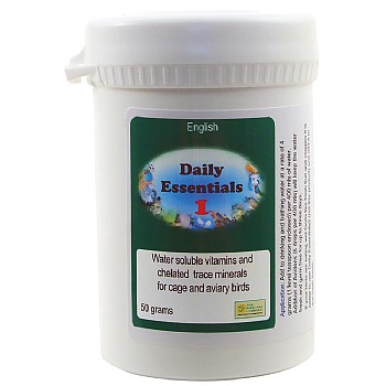 Daily Essentials 1 Soluble Multi-Vitamins for Parrots 50g