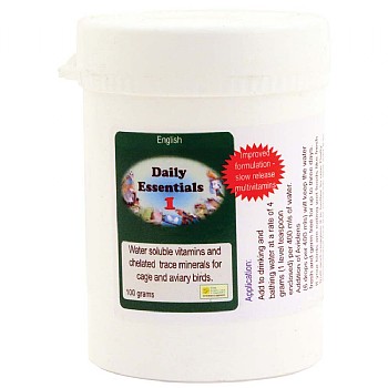 Daily Essentials 1 Soluble Multi-Vitamins for Parrots 100g