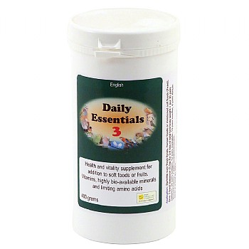 Birdcare_Company Daily Essentials 3 Powdered Multi-Vitamins for Parrots 400g