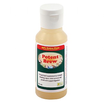 Potent Brew Live Probiotic 50ml Pet Bird Supplement