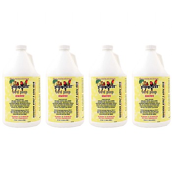 Poop Off 128oz Bird Clean Up Liquid Refill Bottle Case of 4