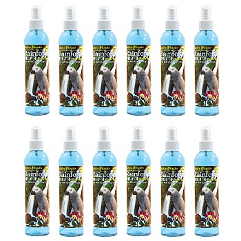 Rainforest Mist Bathing Spray for African Grey and Amazon Parrots 8oz Case of 12