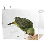 Parrot Food Mate - Acrylic Less Mess Feeder - Large
