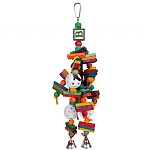 Woodys Wonder Wood and Rope Parrot Toy