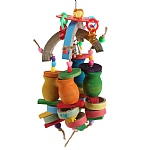 Candle Cups Carousel Chewable Foraging Parrot Toy