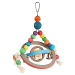 Spin and Swing Bagels Parrot Toy