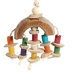 Coconut Rainbow Parrot Toy