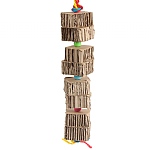 Blocks & Knots Chunky Cardboard Parrot Toy - Large