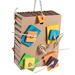 Shredding Block Chunky Cardboard Parrot Toy - Small