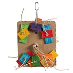 Shredding Block Chunky Cardboard Parrot Toy - Medium