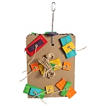 Shredding Block Chunky Cardboard Parrot Toy - Large