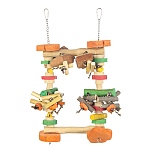 Chew and Swing Activity Parrot Toy Small