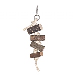 Naturals Log Block Stackers Parrot Toy - Small