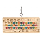 Keyboard Chewable Wood and Cork Parrot Toy