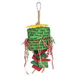Festive Maize Muncher Chewable Foraging Parrot Toy