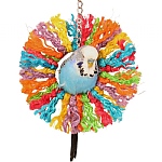 Rainbow Sisal Ring Rope Parrot Toy