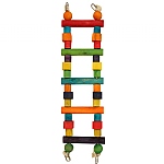 Rainbow Wooden Parrot Ladder - Small