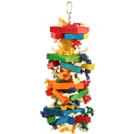 Chewstacks Wood & Rope Parrot Toy